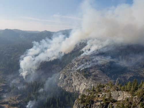 Photos taken Friday afternoon of the donnel fire from the vista area photos taken by Kevin Munroe
